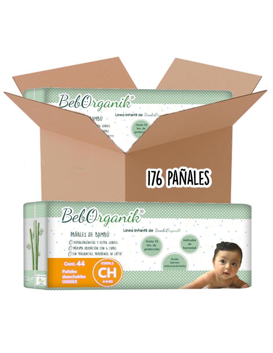 Pañales bebé etapa 2 unisex con 176 piezas 2