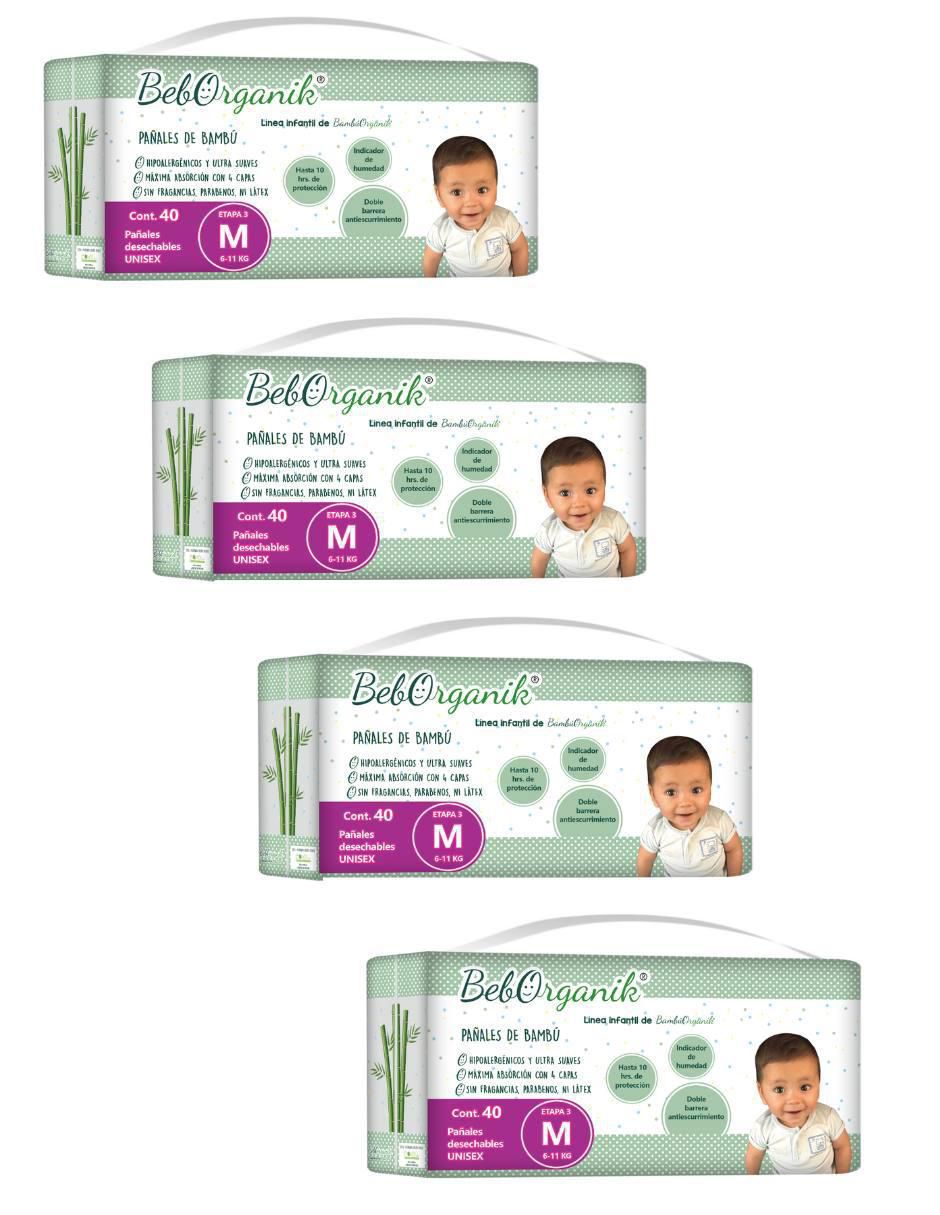 Pañales bebé desechables etapa 3 unisex con 160 piezas