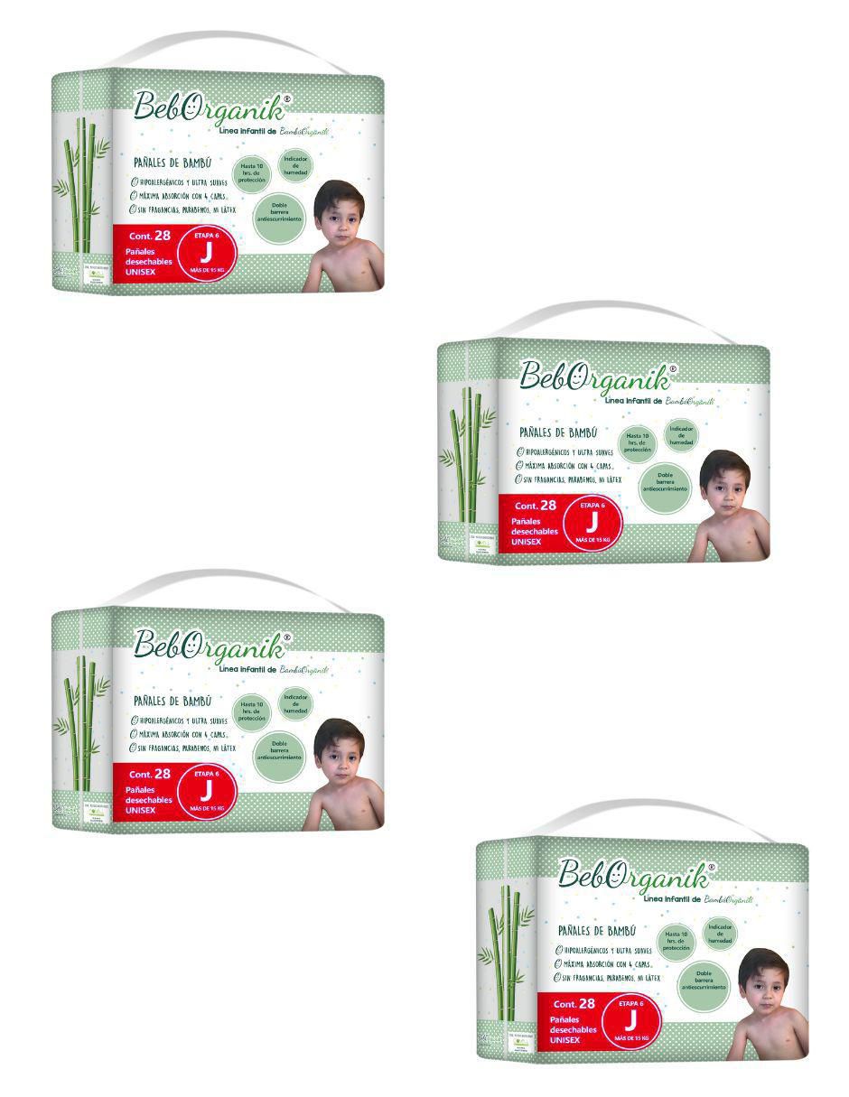 Pañales bebé desechables etapa 6 unisex con 112 piezas