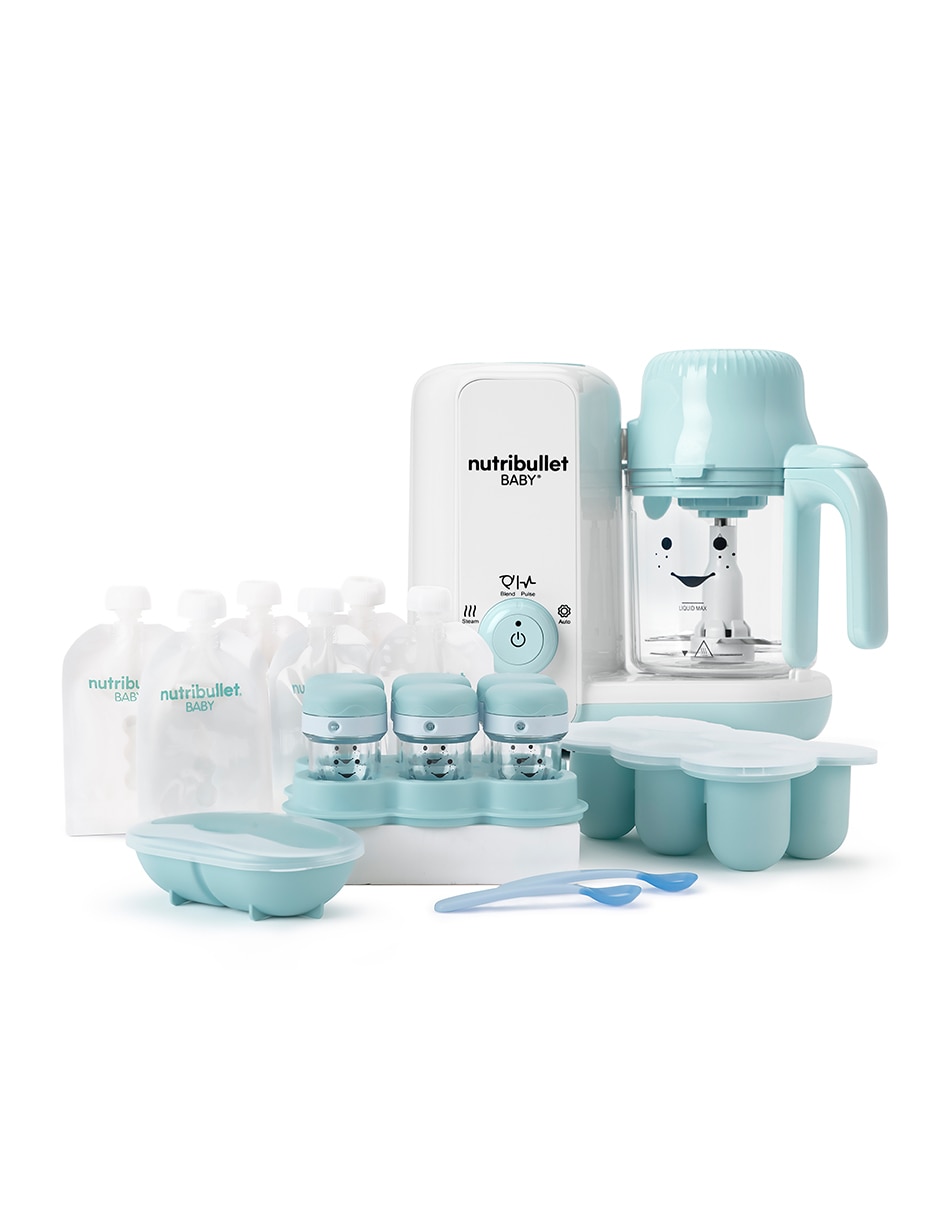 Procesador de alimentos BABY Steam+Blend cuchillas de acero inoxidable