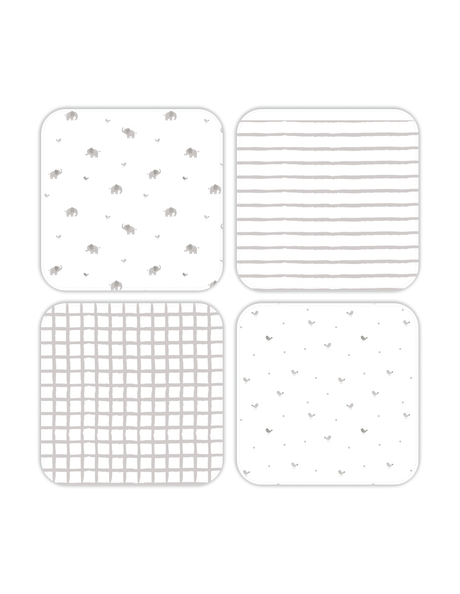 Set toallas 4 piezas unisex