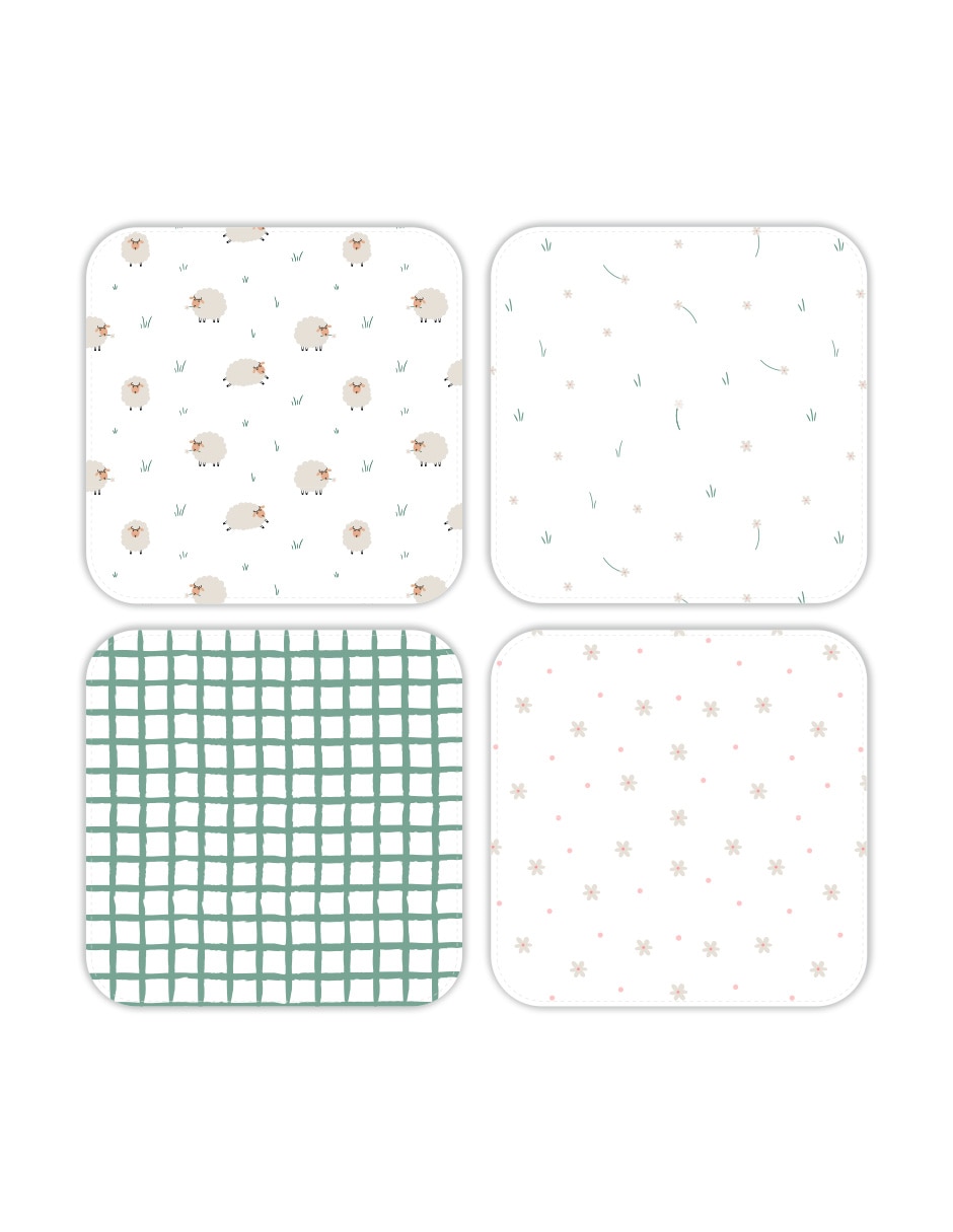 Set baño 4 piezas unisex
