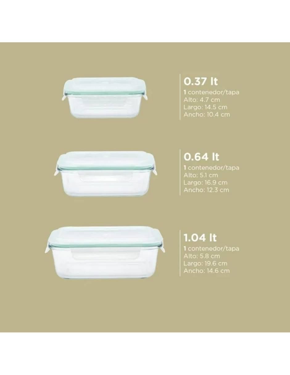 Contenedor de cristal 5 piezas 4