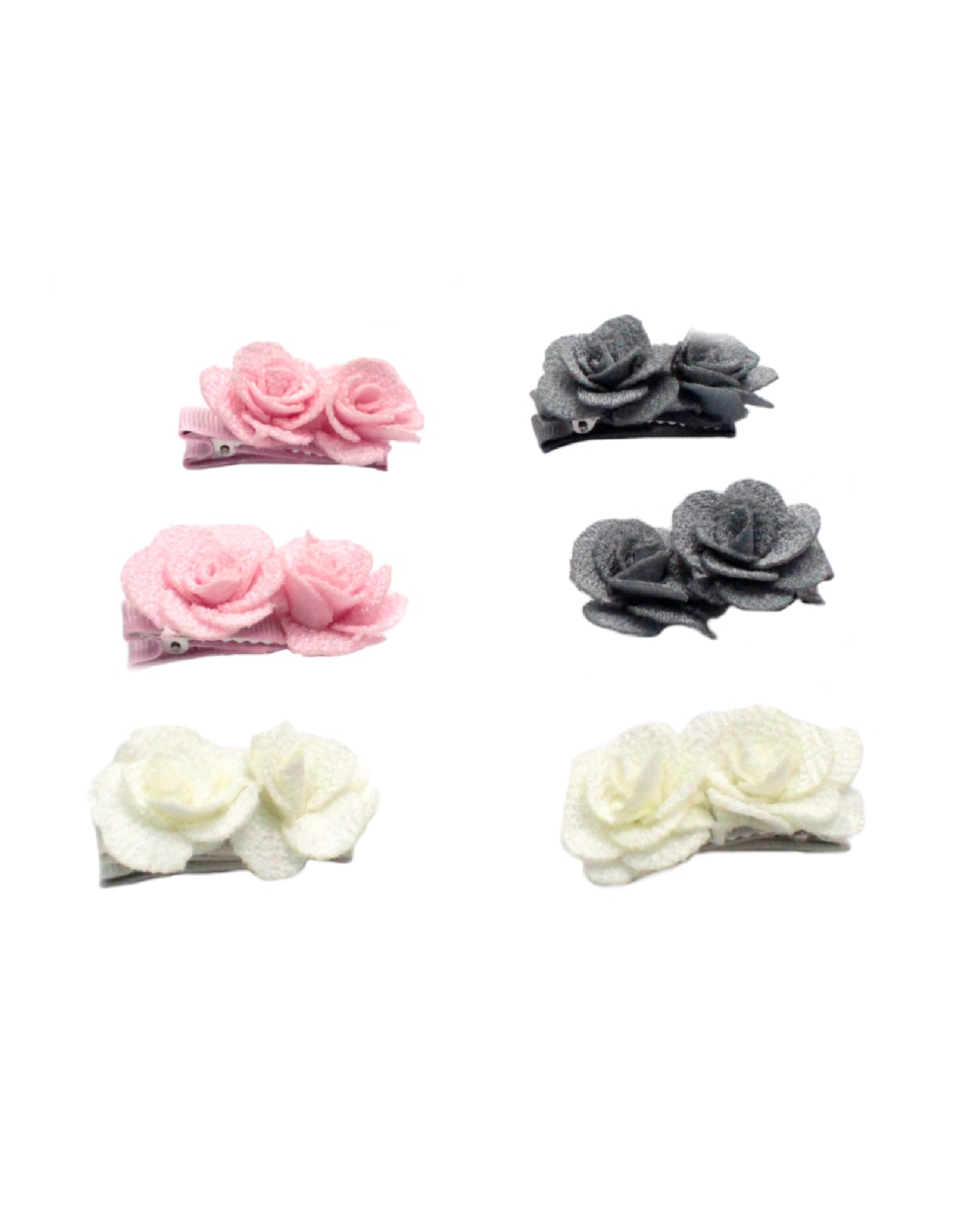 Set de 6 moños para cabello