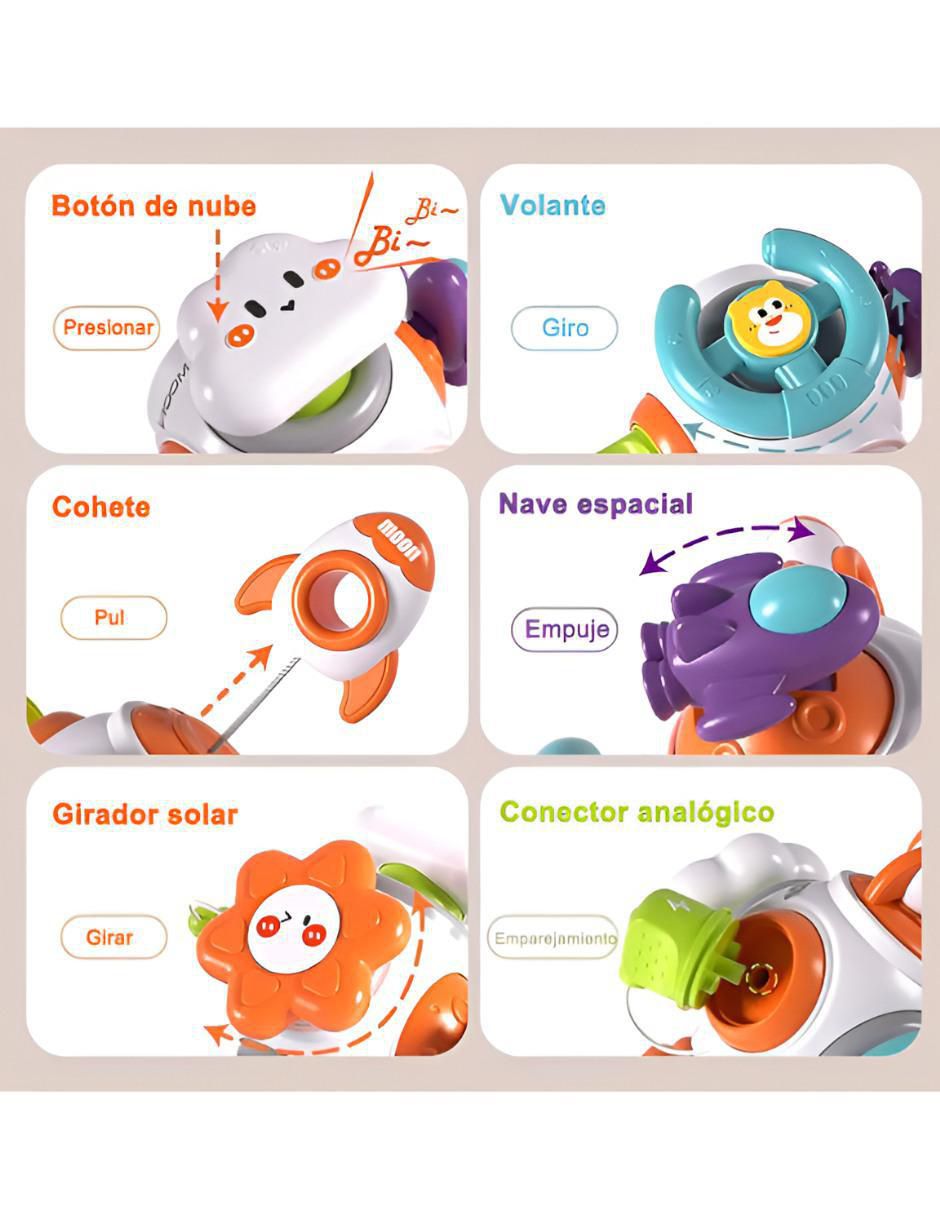 Juego Didáctico 6 en 1 bebé unisex 3