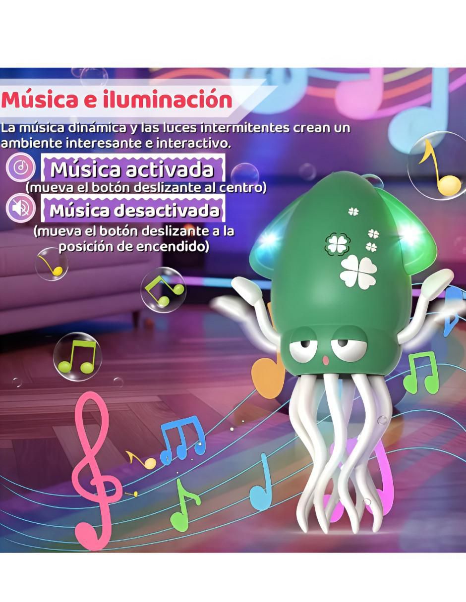 Pulpo Gateador juego electrónico bebé Unisex 2