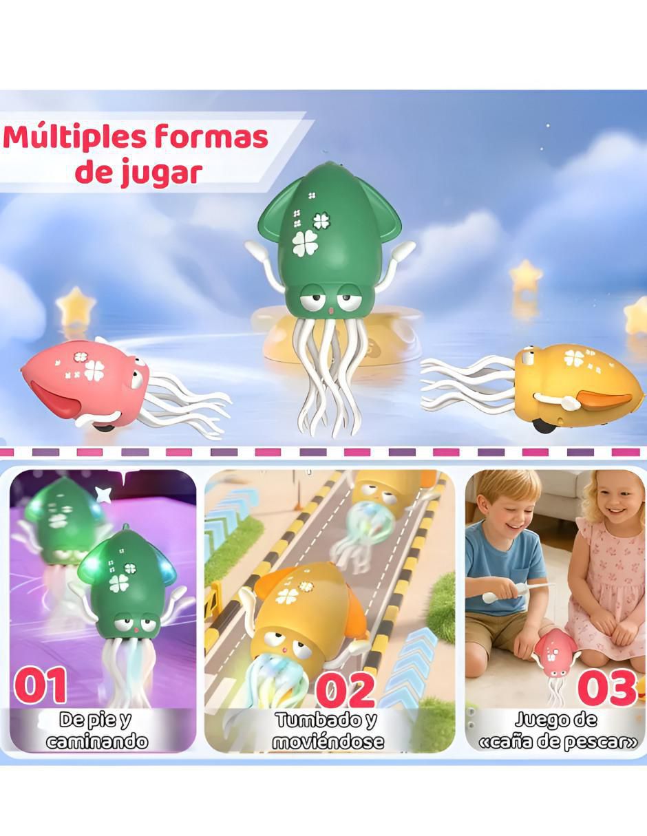 Pulpo Gateador juego electrónico bebé Unisex 4