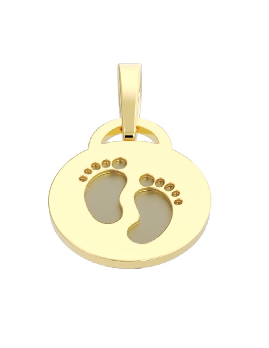 Dije circular de oro 14 K 3