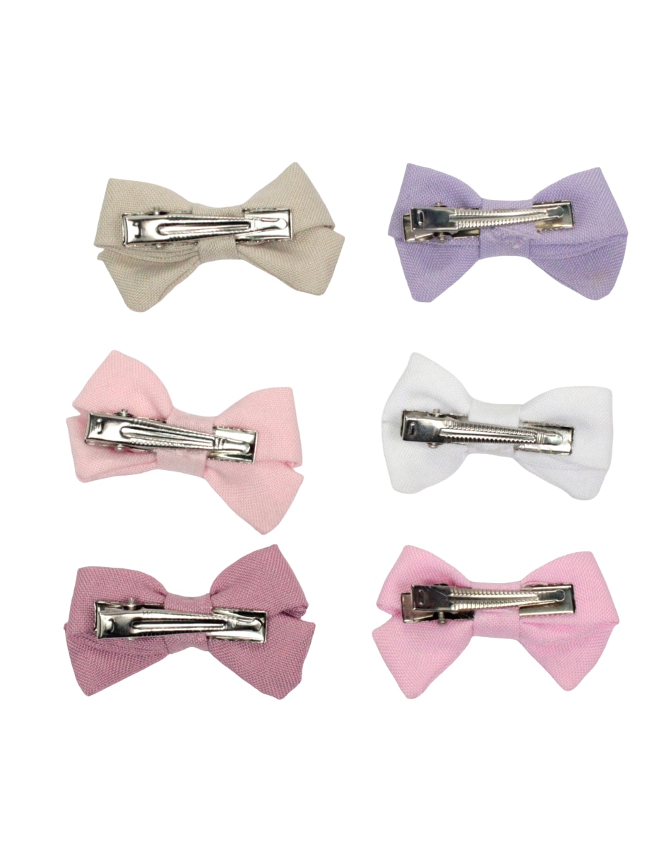 Set de 6 moños para cabello 3
