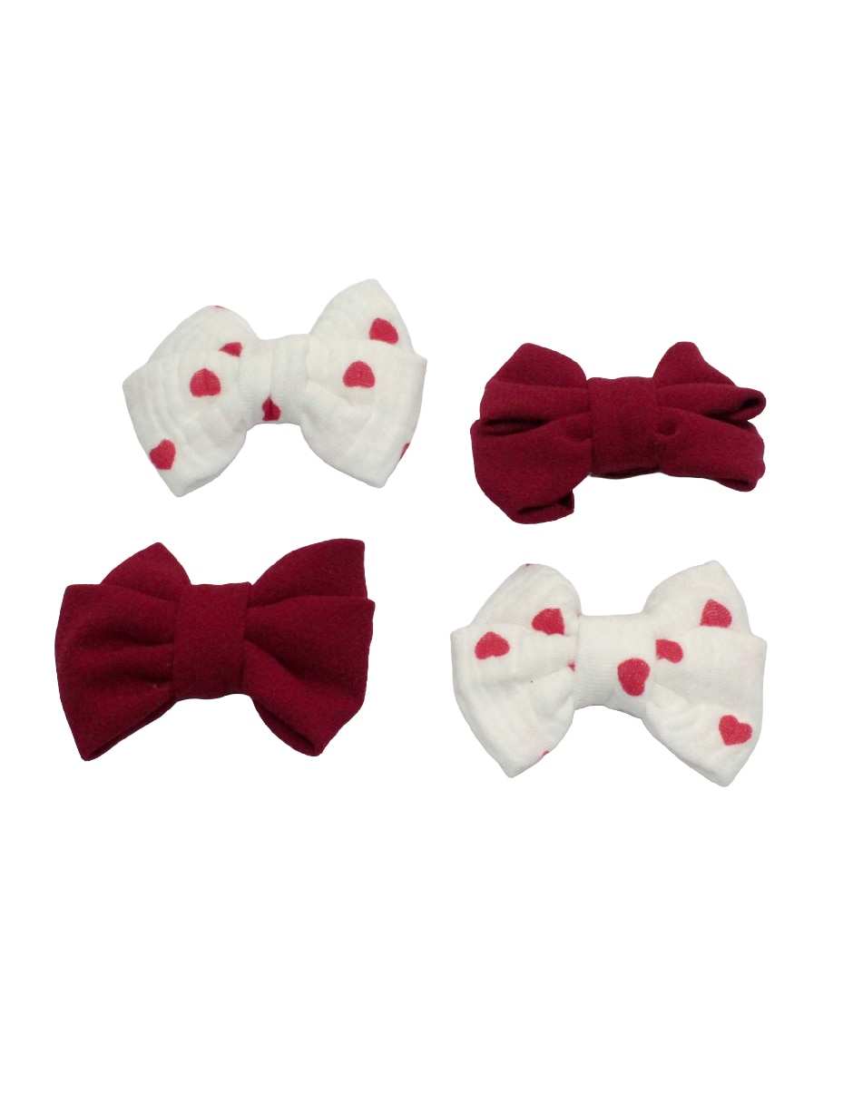 Set de 4 moños para cabello 3
