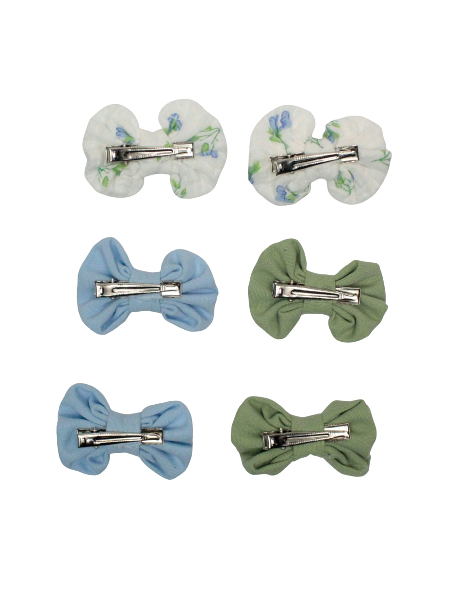Set de 6 moños para cabello 3