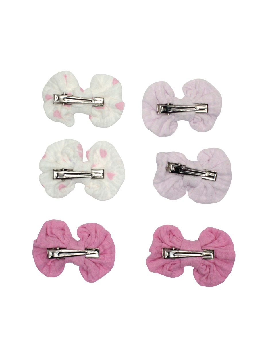 Set de 6 moños para cabello 3