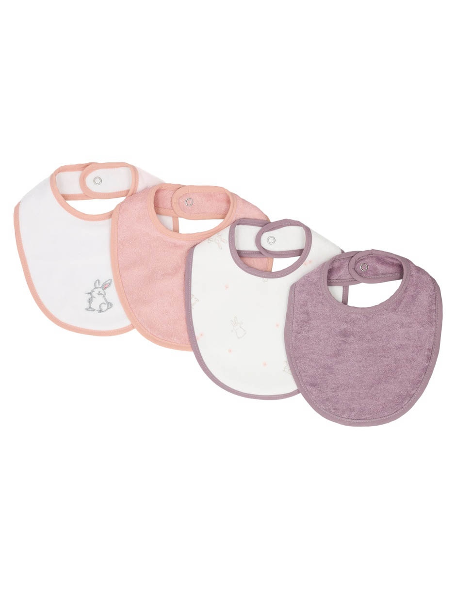Set babero de algodón 4 piezas