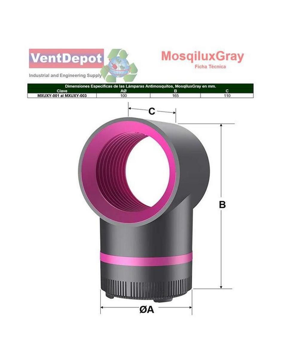 Lámpara repelente de insectos de 100 V - 120 V 2