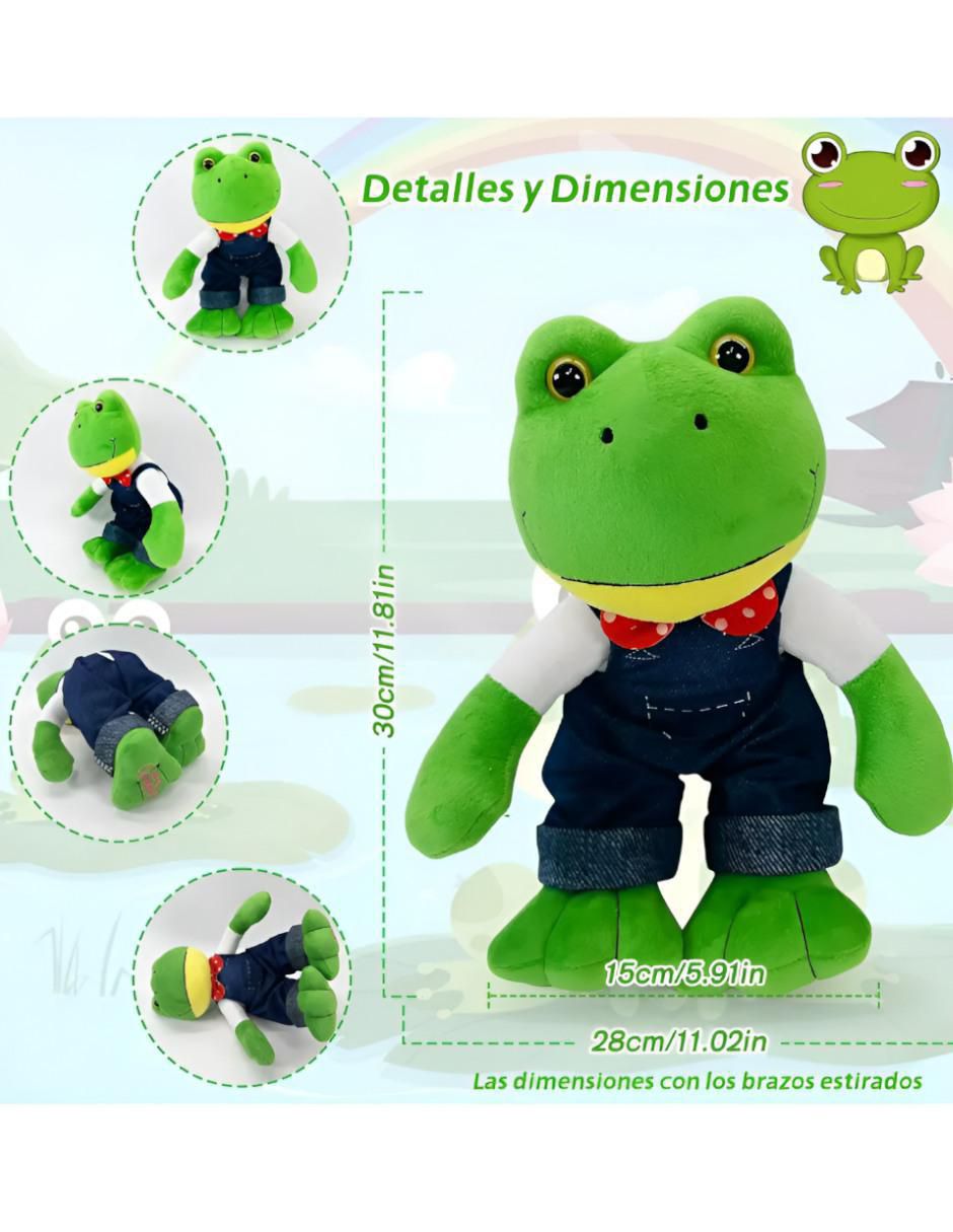 Peluche de rana de 30 cm 4